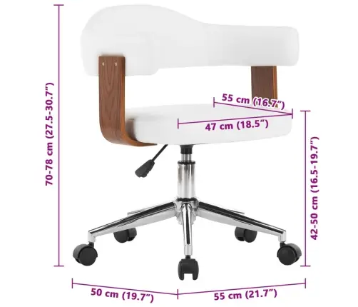 Valgomojo Kėdės, 6Vnt., Baltos, Lenkta Mediena Ir Dirbtinė Oda Valgomojo Kėdės, 6Vnt., Baltos, Lenkta Mediena Ir Dirbtinė Oda