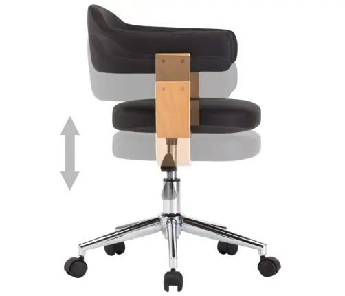 Grozāmi Virtuves Krēsli, 2 Gab., Melna Mākslīgā Āda Vidaxl