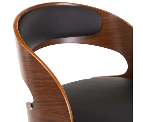 Grozāmi Virtuves Krēsli, 2 Gb., Liekts Koks, Melna Mākslīgā Āda Vidaxl Grozāmi Virtuves Krēsli, 2 Gb., Liekts Koks, Melna Mākslīgā Āda Vidaxl