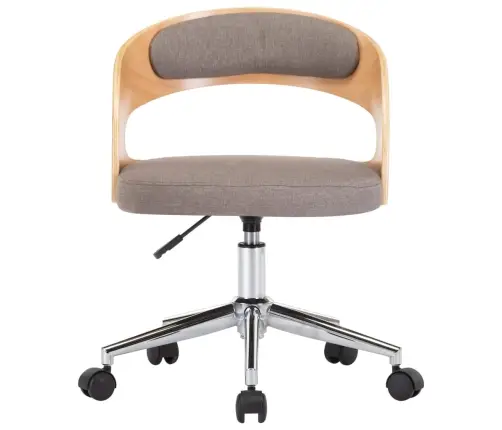 Söögitoolid 2 Tk, Pruunikashall, Painutatud Puit Ja Kangas