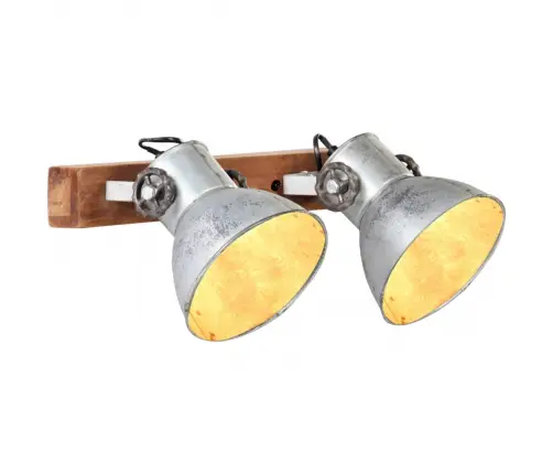 Tööstuslik Seinalamp Hõbedane 45 X 25 Cm E27