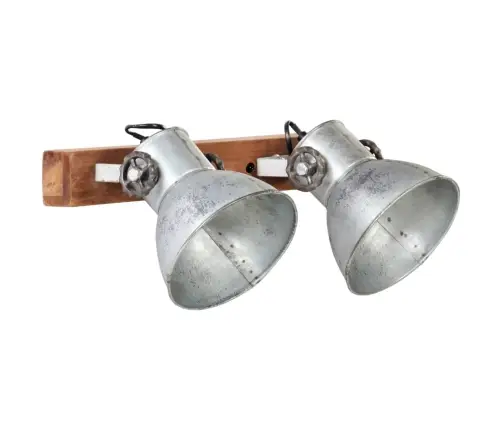 Tööstuslik Seinalamp Hõbedane 45 X 25 Cm E27