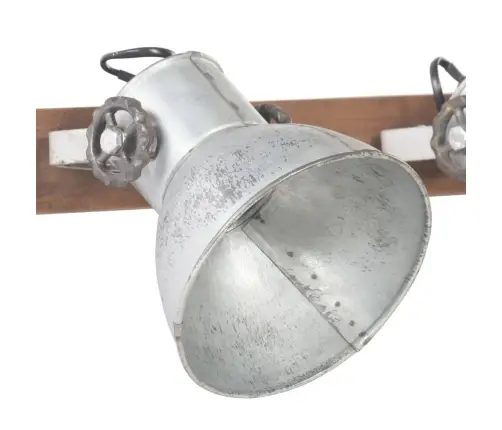 Tööstuslik Seinalamp Hõbedane 45 X 25 Cm E27