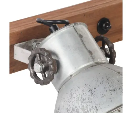 Tööstuslik Seinalamp Hõbedane 45 X 25 Cm E27