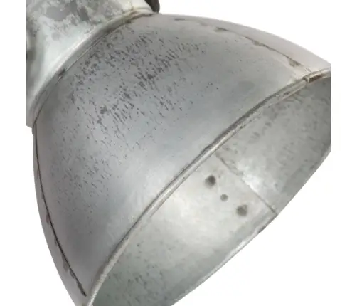 Tööstuslik Seinalamp Hõbedane 45 X 25 Cm E27