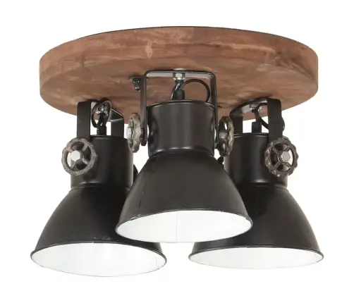 Griestu Lampa, Industriāls Dizains, Melna, 25 W, 42X27 Cm, E27 Vidaxl