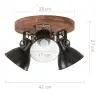 Griestu Lampa, Industriāls Dizains, Melna, 25 W, 42X27 Cm, E27 Vidaxl