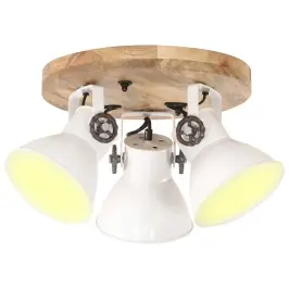 Griestu Lampa, Industriāls Dizains, Balta, 42X27 Cm, 25 W, E27 Vidaxl