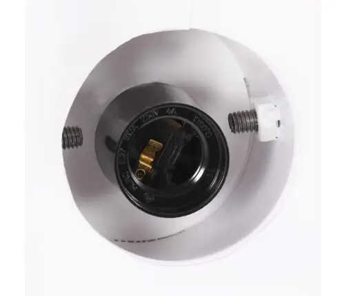 Pakabinamas Šviestuvas, Baltas, 19cm 25W, Apskritas, E27