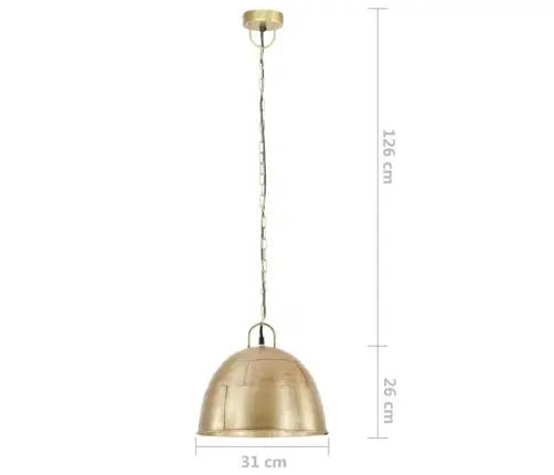 Griestu Lampa, Industriāla, Misiņa Krāsā, 25 W, 31 Cm, E27 Vidaxl