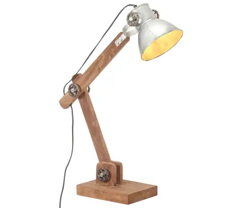 Rašomojo Stalo Lempa, Sidabrinė, 58X18X90cm Apskrita, E27