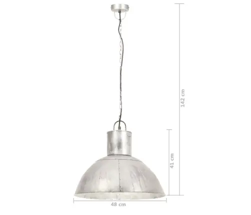 Laelamp 25 W Hõbedane, Ümmargune 48 Cm E27