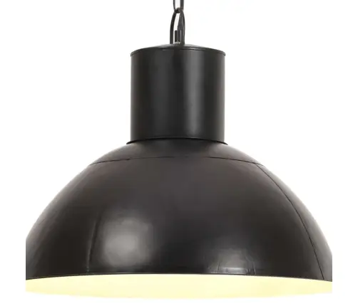 Griestu Lampa, Melna, Apaļa, 25 W, 48 Cm, E27 Vidaxl