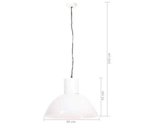 Griestu Lampa, Balta, Apaļa, 25 W, 48 Cm, E27 Vidaxl