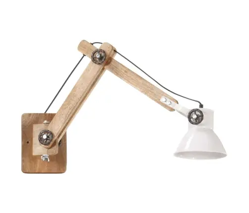 Sienas Lampa, Industriāls Stils, Balta, Apaļa, E27 Vidaxl