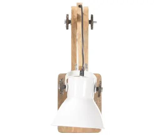 Sienas Lampa, Industriāls Stils, Balta, Apaļa, E27 Vidaxl