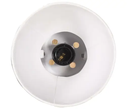 Sienas Lampa, Industriāls Stils, Balta, Apaļa, E27 Vidaxl