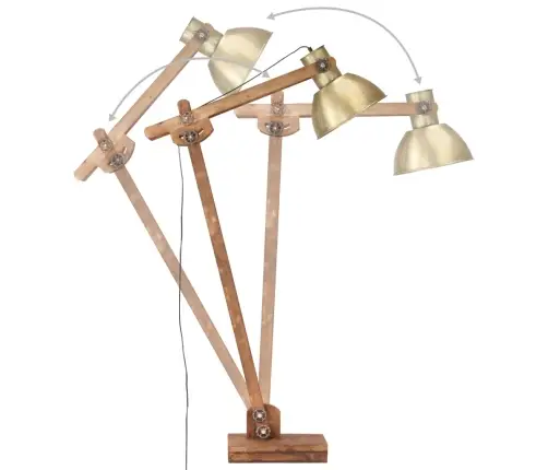 Toršeras, Žalvario Spalvos, Mango Medienos Masyvas, E27