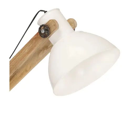 Grīdas Lampa, Balta, Mango Masīvkoks, E27 Vidaxl