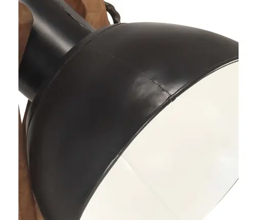 Põrandalambid, 3 Tk, Must, E27, Mangopuit