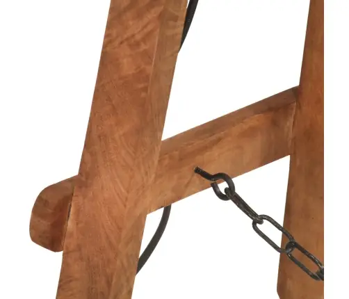 Põrandalambid, 3 Tk, Must, E27, Mangopuit