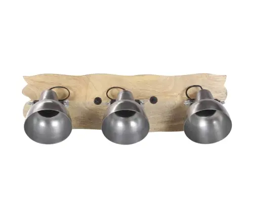 Sieninis Šviestuvas, Sidabrinis, 68X23cm Mango Mediena, E27