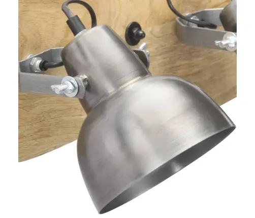 Sieninis Šviestuvas, Sidabrinis, 68X23cm Mango Mediena, E27