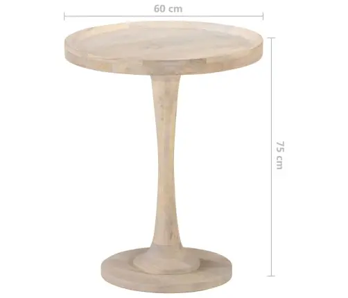 Galdiņš, Ø60X75 Cm, Mango Masīvkoks Vidaxl