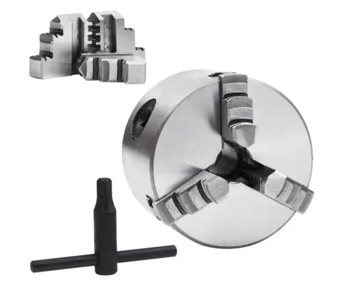 3 Žokļu Patrona, Pašcentrējoša, 80 Mm, Tērauds Vidaxl