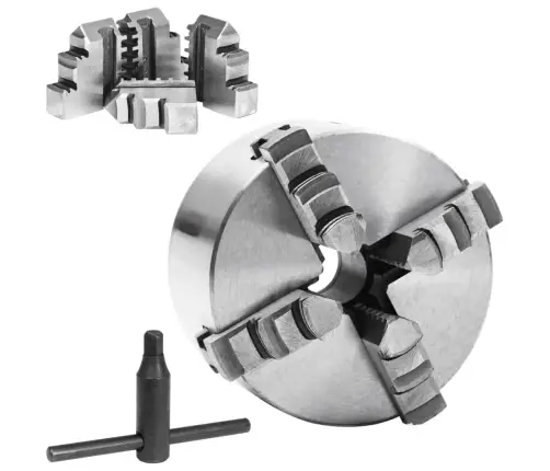 Tekinimo Staklių Griebtuvas, Plienas, 100Mm, 4 Žiotys