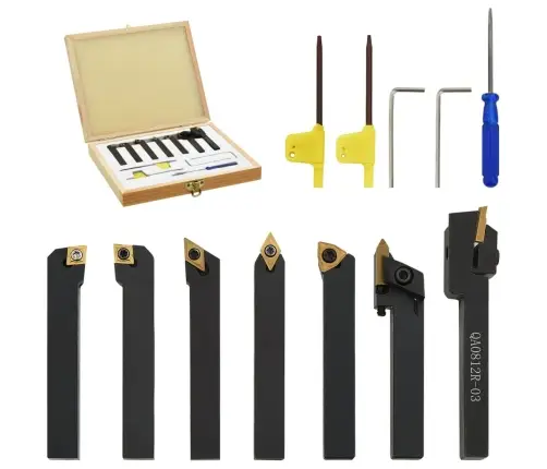 12-Daļīgs Virpošanas Griežņu Komplekts, 8X8 Mm, 70 Mm Vidaxl