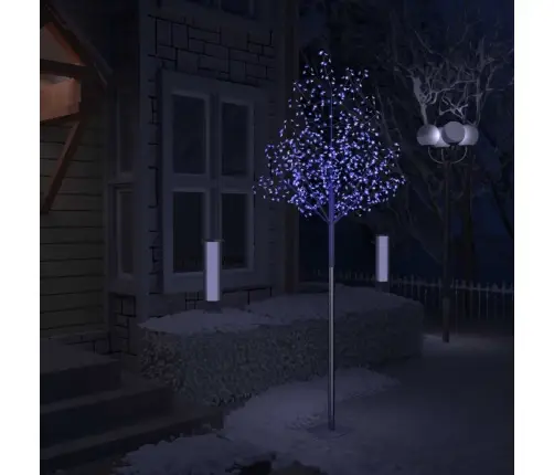 Ziemassvētku Koks, 600 Led, Zila Gaisma, Ķirsis, 300 Cm Vidaxl
