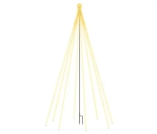 Ziemassvētku Led Koka Gaismiņas, 400 Led, 2,5 M Vidaxl