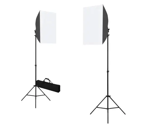 Fotostudijas Komplekts – Gaismas Izkliedētāji Un Fons Vidaxl