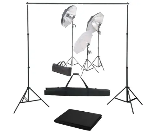 Fotostuudiokomplekt Valgustuse Ja Taustapildiga