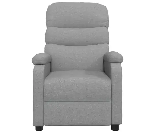 Masāžas Krēsls, Gaiši Pelēks Audums Vidaxl