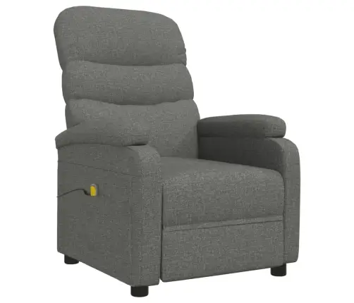 Masāžas Krēsls, Tumši Pelēks Audums Vidaxl