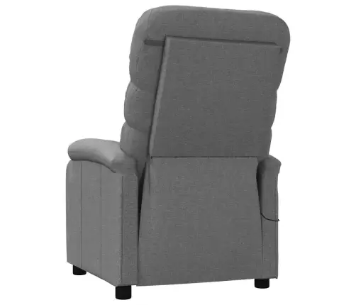 Masāžas Krēsls, Tumši Pelēks Audums Vidaxl