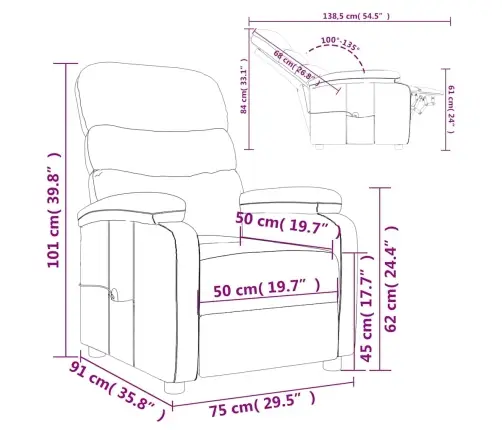 Masāžas Krēsls, Tumši Pelēks Audums Vidaxl
