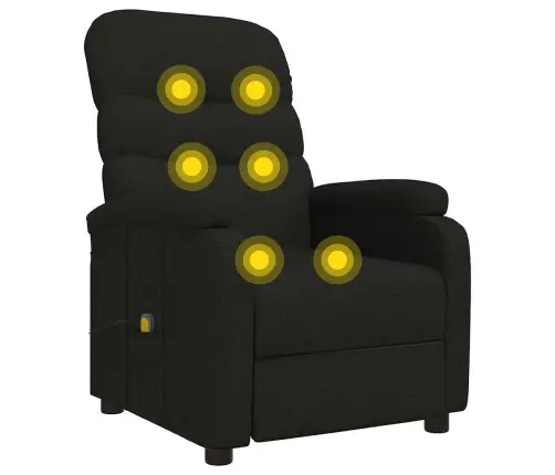 Masāžas Krēsls, Melns Audums Vidaxl