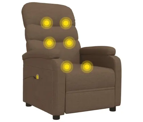 Masāžas Krēsls, Brūns Audums Vidaxl