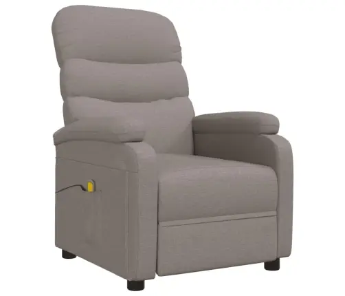 Masāžas Krēsls, Pelēkbrūns Audums Vidaxl