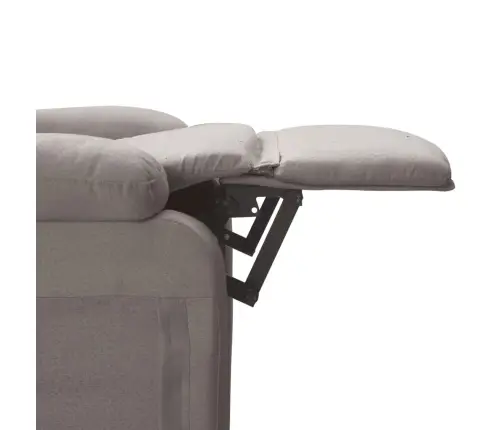 Masāžas Krēsls, Pelēkbrūns Audums Vidaxl