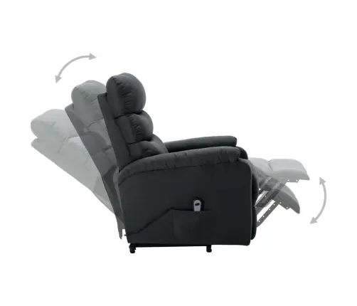 Püsti Tõusmist Toetav Tugitool, Tumehall, Kangas