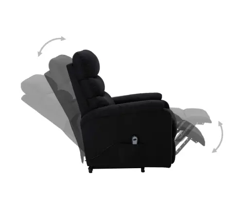 Atsistojantis Krėslas, Juodos Spalvos, Audinys