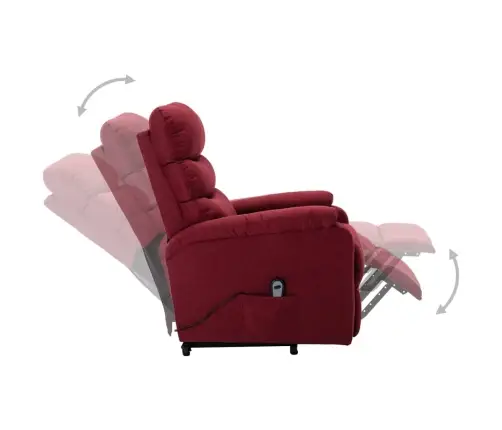 Atsistojantis Krėslas, Raudonojo Vyno Spalvos, Audinys