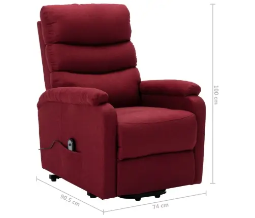 Atsistojantis Krėslas, Raudonojo Vyno Spalvos, Audinys