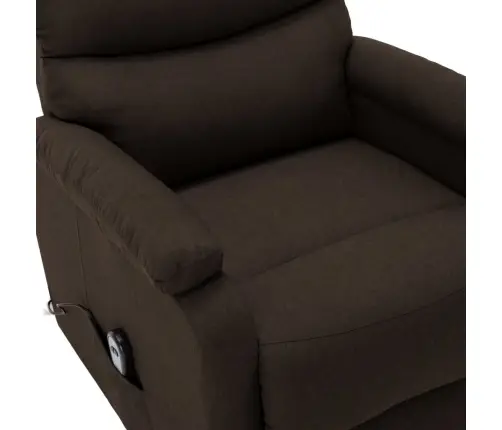 Püsti Tõusmist Toetav Tugitool, Tumepruun, Kangas