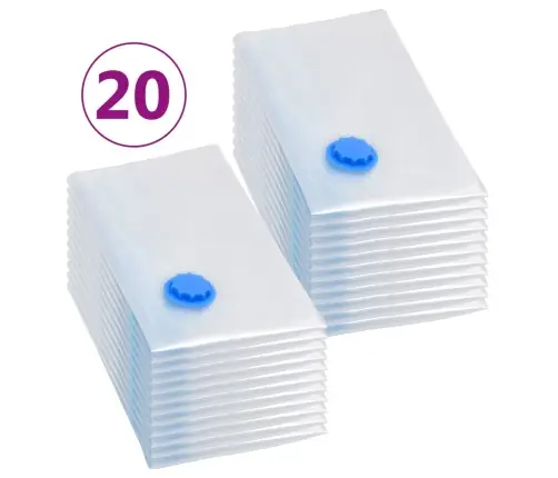 Vakuuminiai Maišai Drabužiams, 20Vnt., 80X60Cm