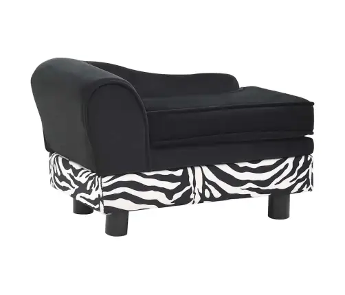 Dīvāns Suņiem, Melns, 57X34X36 Cm, Plīšs Vidaxl